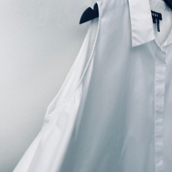 DKNY Cold Shoulder Button-Down - Picture 3 of 15